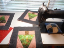 Quilting the little blocks